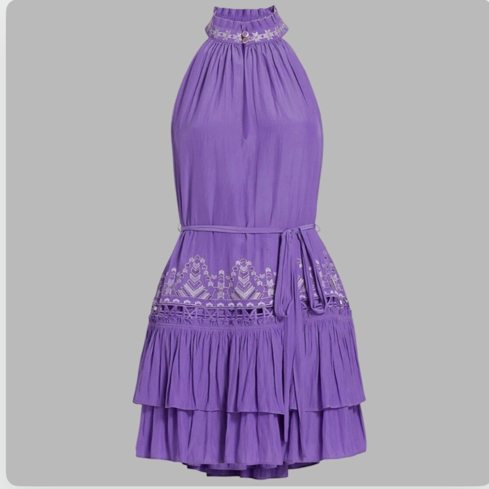 New Ramy Brook Angeline Passion Purple Mini Dress Size S Retail $475 - Picture 13 of 14